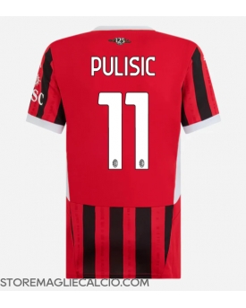 AC Milan Christian Pulisic #11 Maglia Gara Casa Repliche 2024-25 Donna